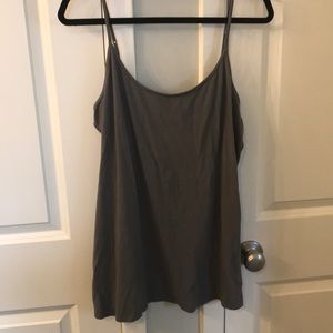Fitted layering slate gray cami tank size XL
